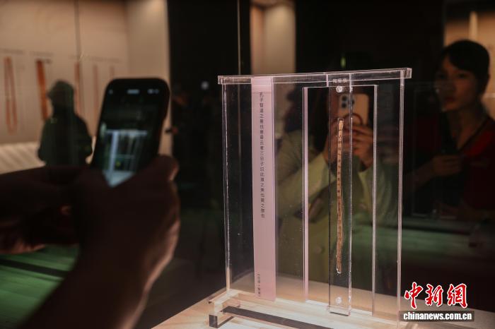 中新网：百余枚新修复海昏简牍展出 齐《论语》《诗经》原件首展